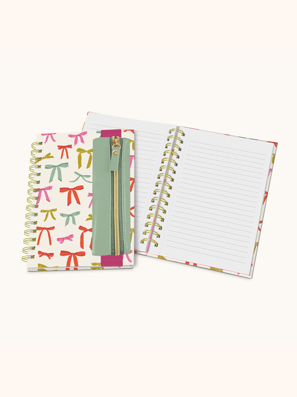 Studio Oh Put A Bow On It Oliver Notebook With Pen Pocket