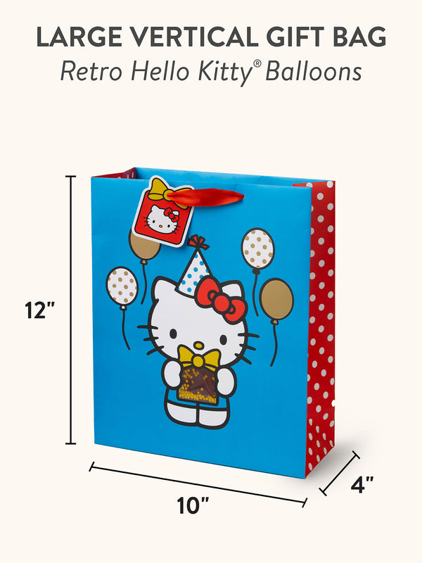 Studio Oh Retro Hello Kitty Balloons Large Gift Bag