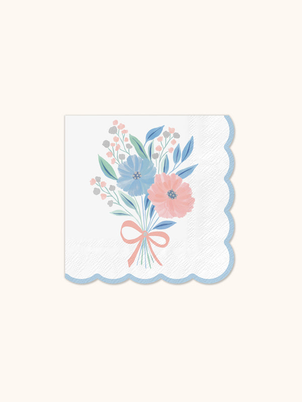 Studio Oh Romantic Rococo Scalloped Beverage Napkins