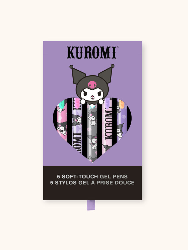 studio oh Sanrio Totally Kuromi Soft-Touch Gel Pen Set