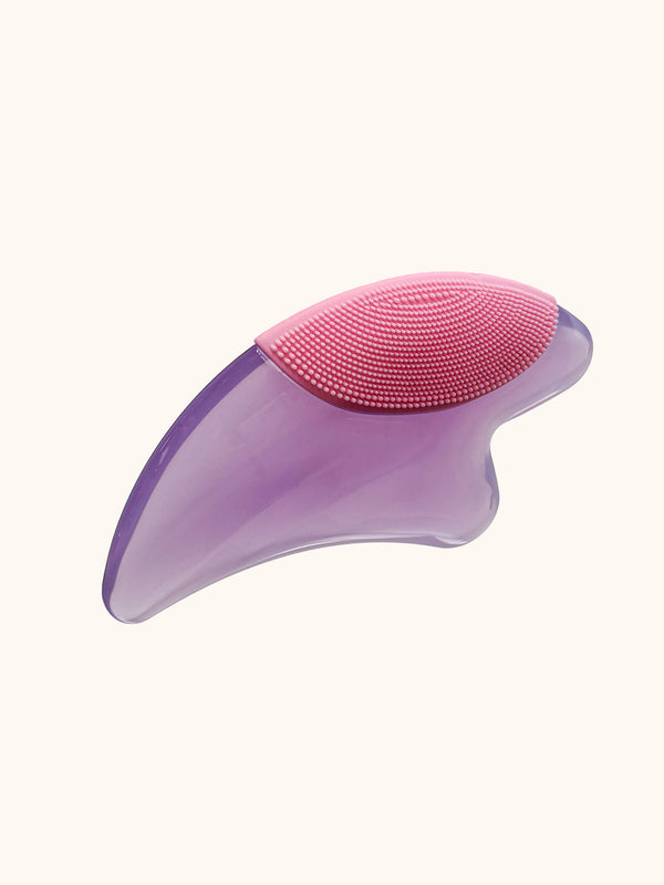 Studio Oh SCOOPS Beauty Gua Sha Facial Tool Pink Doodles