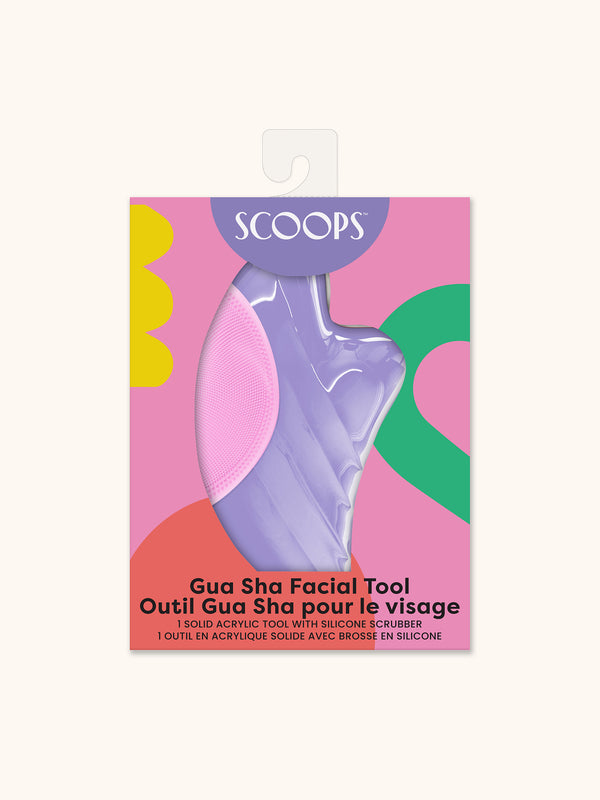 studio oh SCOOPS Beauty Gua Sha Facial Tool Pink Doodles
