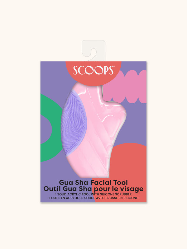 studio oh SCOOPS Beauty Gua Sha Facial Tool Purple Doodles