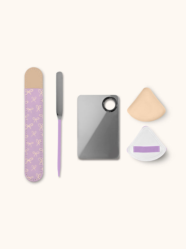Studio Oh SCOOPS Beauty Makeup Spatula And Palette Set Simple Bows