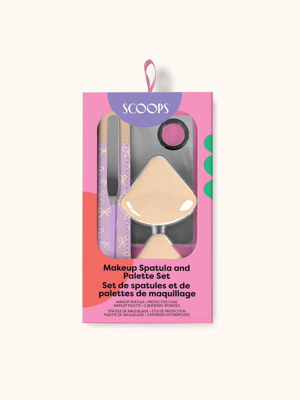 studio oh SCOOPS Beauty Makeup Spatula and Palette Set Simple Bows
