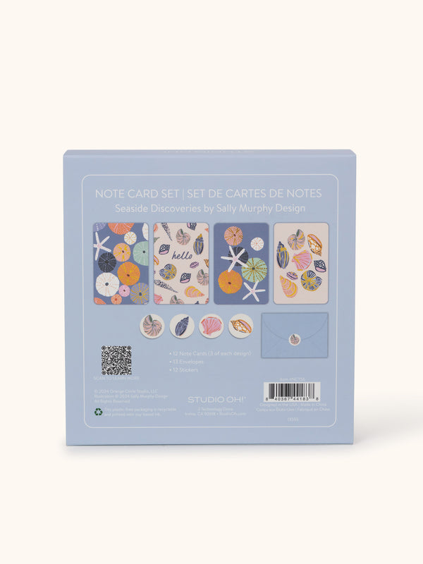 Studio Oh Seaside Discoveries Assorted Note Card Set With Stickers