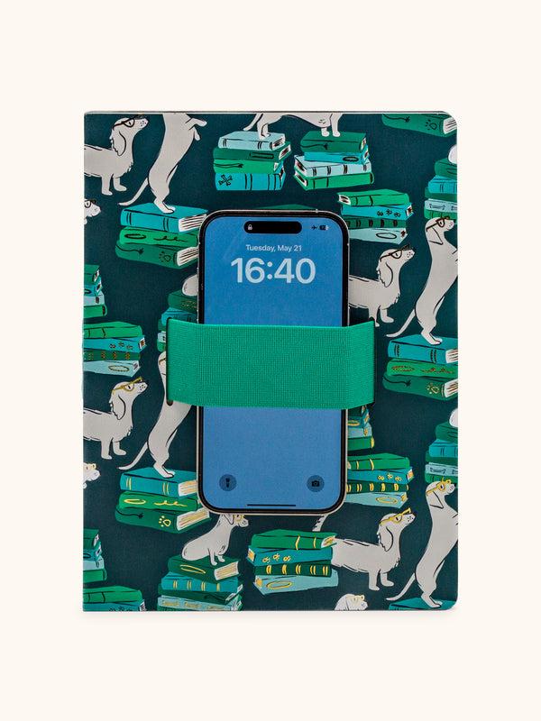 Studio Oh Smart Pups Casey Notebook With Phone Loop