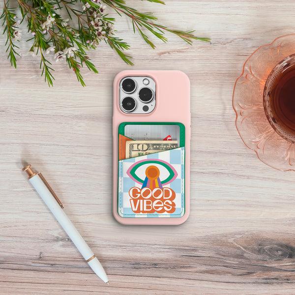 Studio Oh Spread Good Vibes Stick-On Cell Phone Wallet
