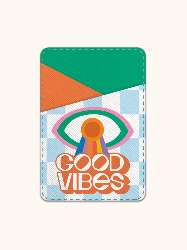 studio oh Spread Good Vibes Stick-On Cell Phone Wallet