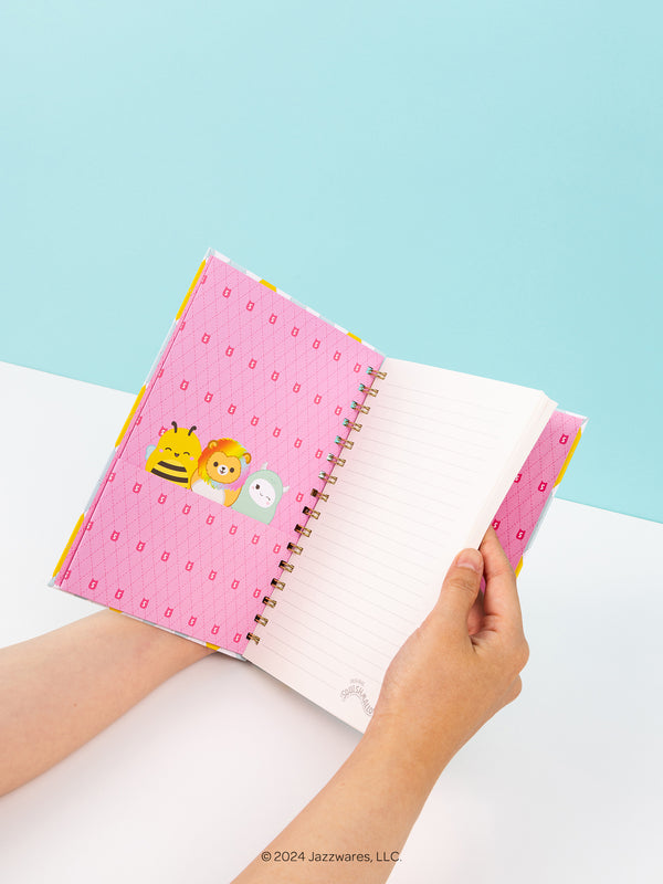 Studio Oh Squishmallows Back-to-Campus Medium Spiral Notebook With Squishy Puff - Cam