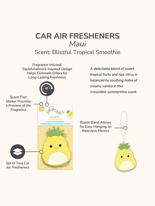 Studio Oh Squishmallows Maui Car Air Fresheners - Blissful Tropical Smoothie