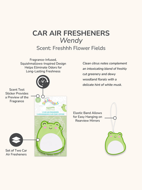 Studio Oh Squishmallows Wendy Car Air Fresheners - Freshhh Flower Fields