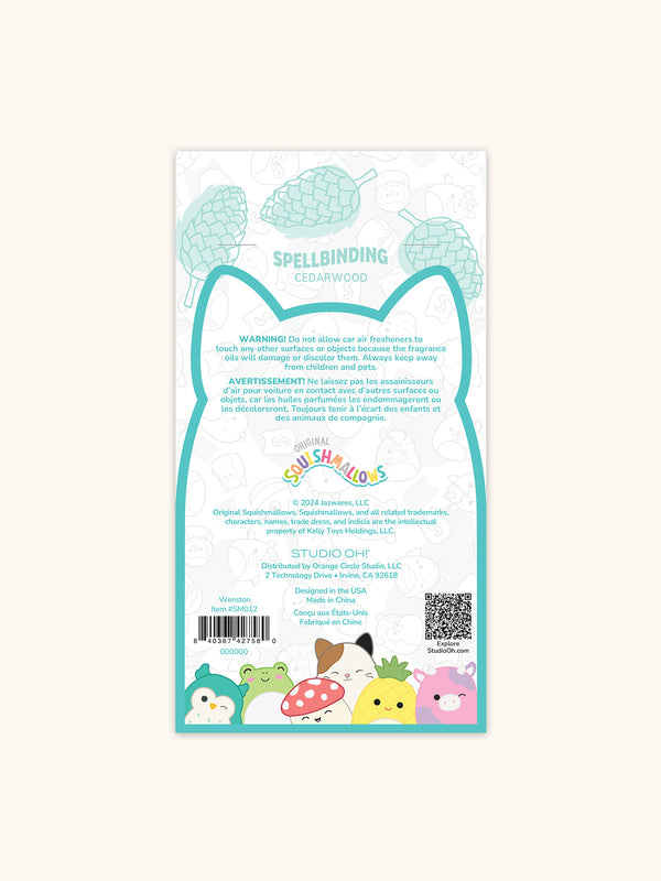 Studio Oh Squishmallows Winston Car Air Fresheners - Spellbinding Cedarwood