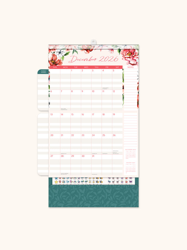 Studio Oh 2026 Bella Flora Do It All Wall Calendar
