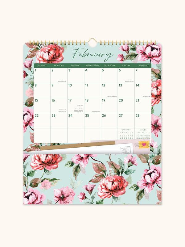 Studio Oh 2026 Bella Flora Pockets Plus Calendar