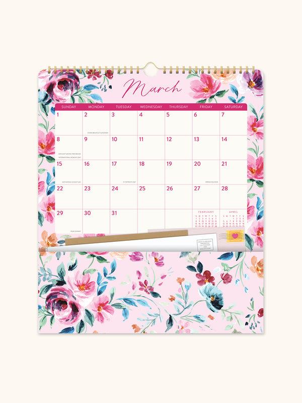 Studio Oh 2026 Bella Flora Pockets Plus Calendar