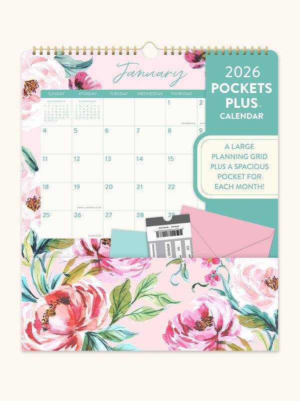 studio oh 2026 Bella Flora Pockets Plus Calendar