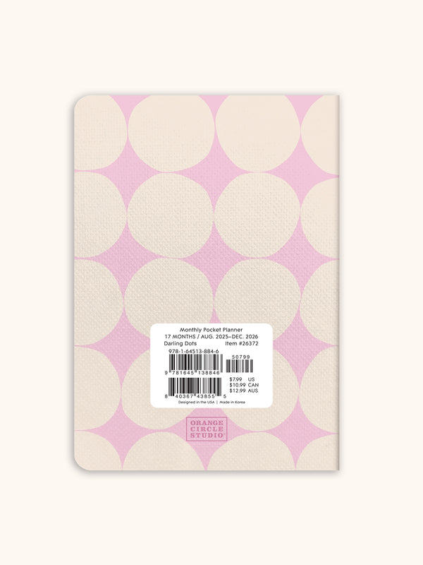 Studio Oh 2026 Darling Dots Monthly Pocket Planner