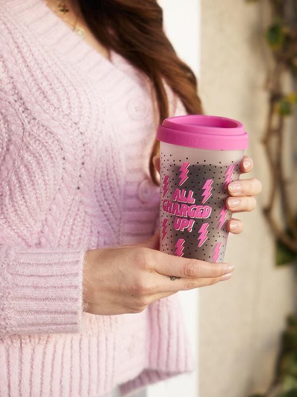 Studio Oh All Charged Up Glass Coffee Tumbler