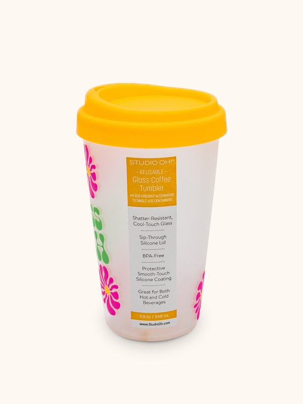 Studio Oh Badass Bitch Glass Coffee Tumbler