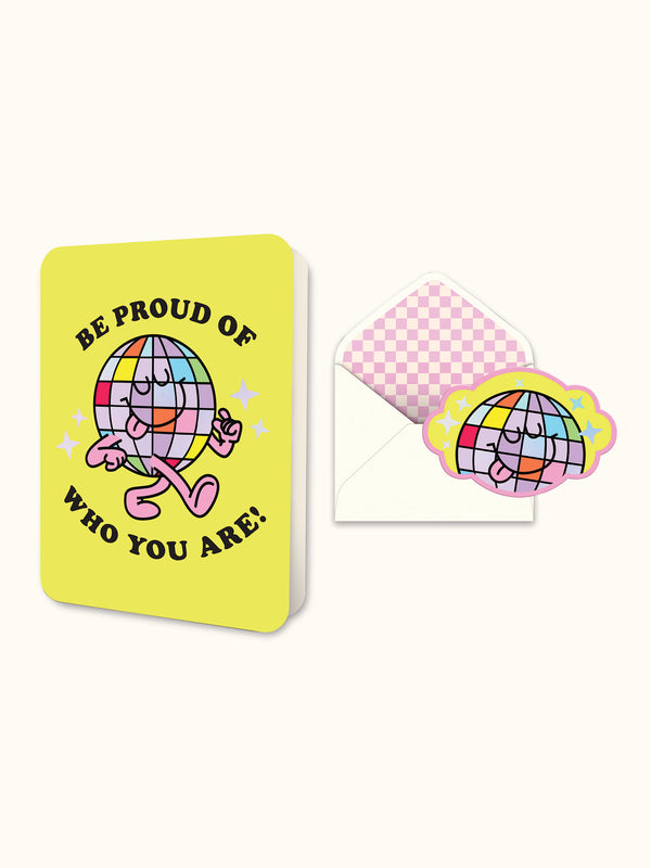 studio oh Be Proud Deluxe Greeting Card