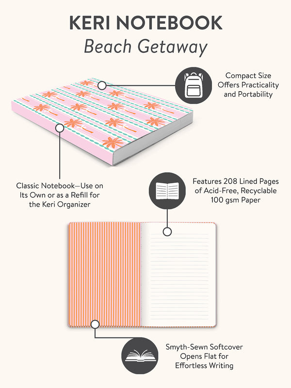 Studio Oh Beach Getaway Keri A5 Notebook