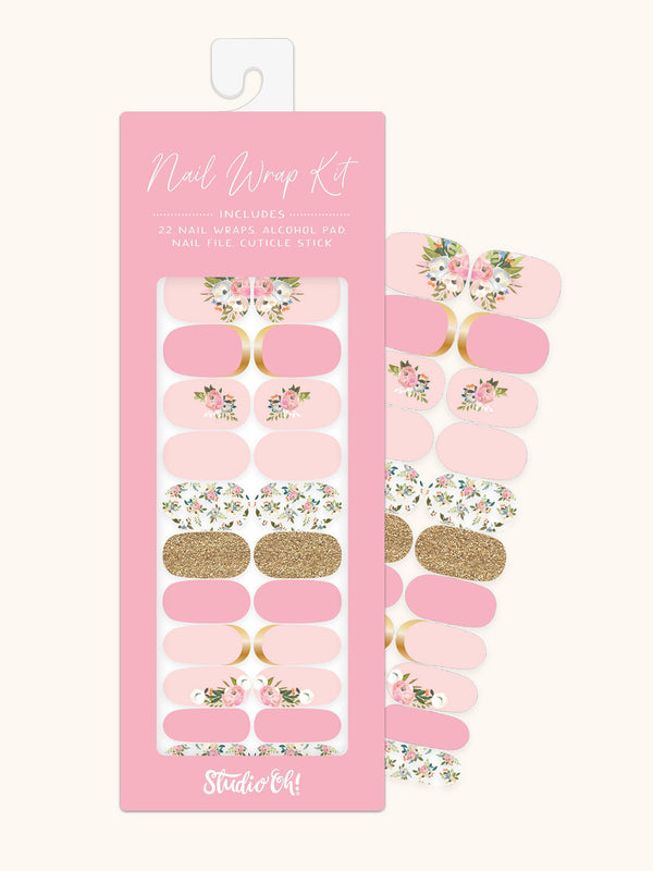 studio oh Bella Flora Mani Nail Wrap Kit