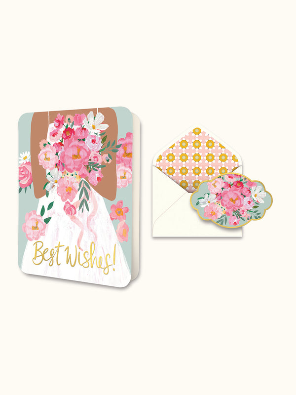 studio oh Best Wishes Bride Deluxe Greeting Card