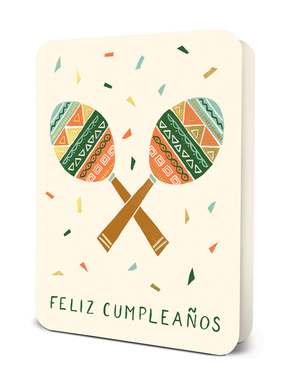studio oh Birthday Maracas Deluxe Greeting Card