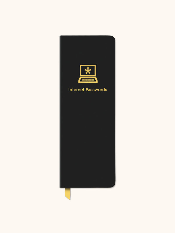 studio oh Black Password Jotter Journal