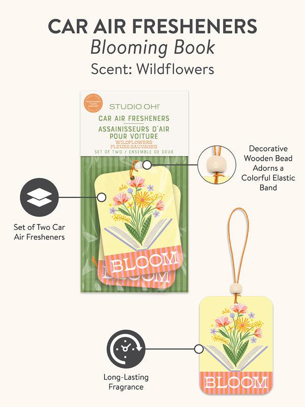 Studio Oh Blooming Book Car Air Freshener