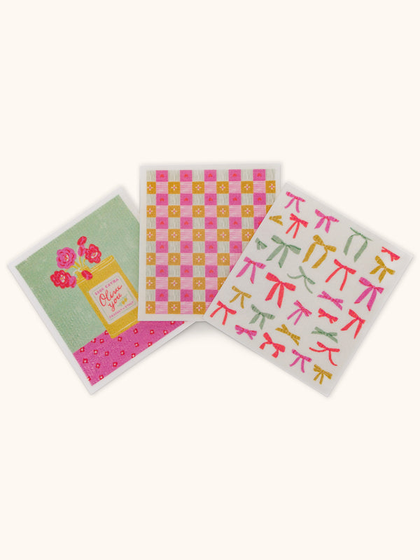 Studio Oh Blossoms & Bows Do-It-All Dishcloths