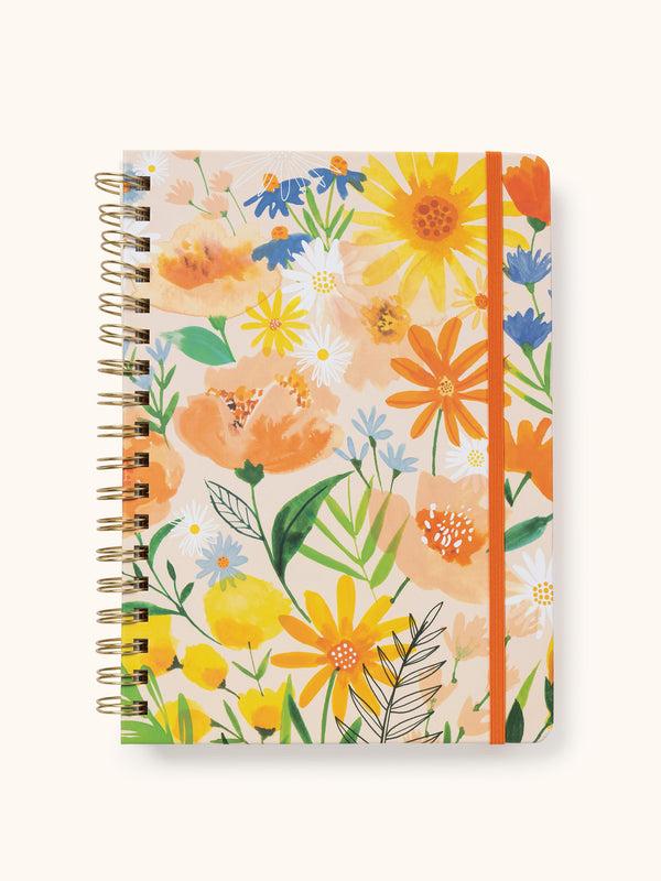 studio oh Bold Blossoms Undated Tri-Tab Planner