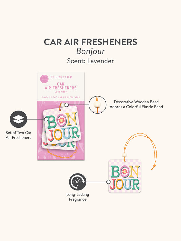 Studio Oh Bonjour Car Air Freshener