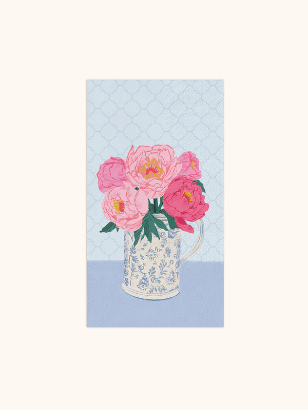 Studio Oh Bouquet On Blue Guest Towel Set