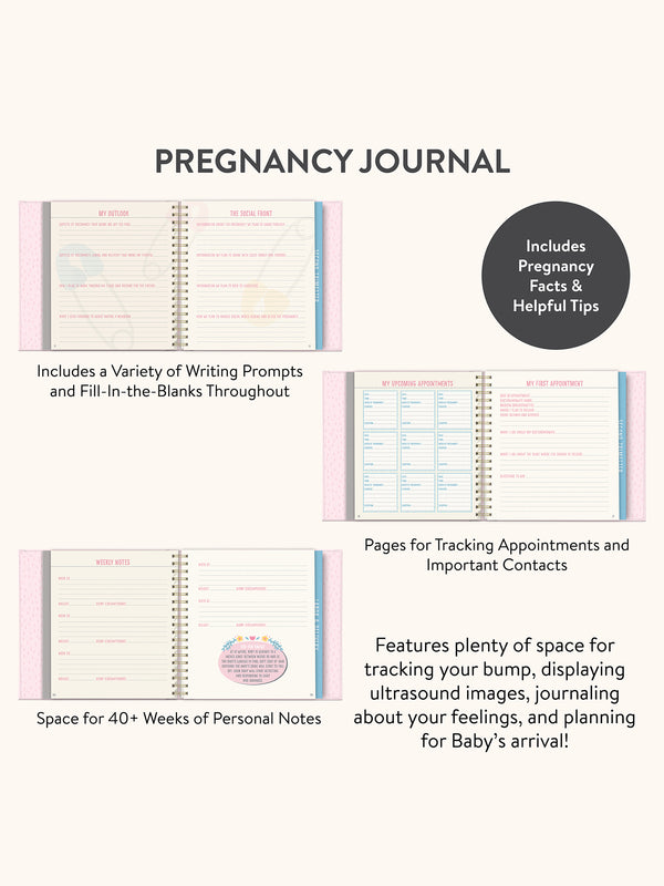 Studio Oh Bump For Joy Guided Journal (Pink)