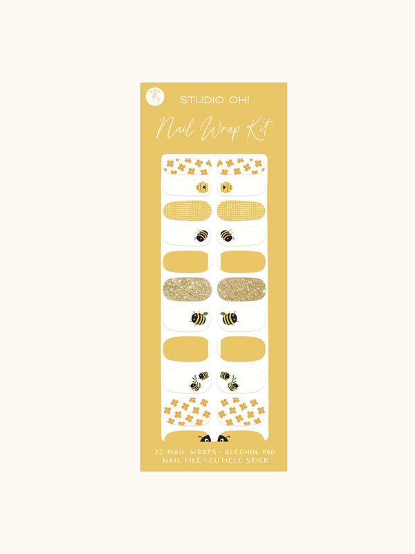 studio oh Buzzy Bees Mani Nail Wrap Kit