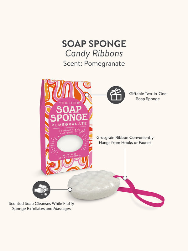 Studio Oh Candy Ribbons Soap Sponge