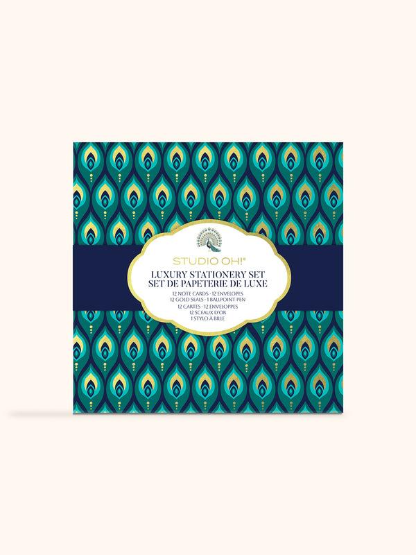 studio oh Cascading Plumes Luxury Stationery Set