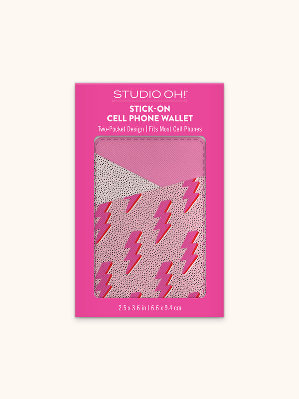 Studio Oh Charged Up Stick-On Cell Phone Wallet