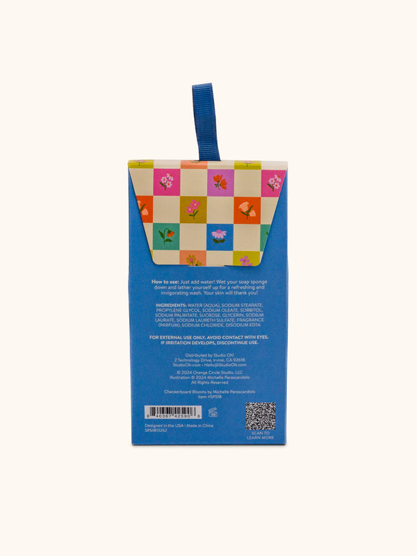 Studio Oh Checkerboard Blooms Soap Sponge