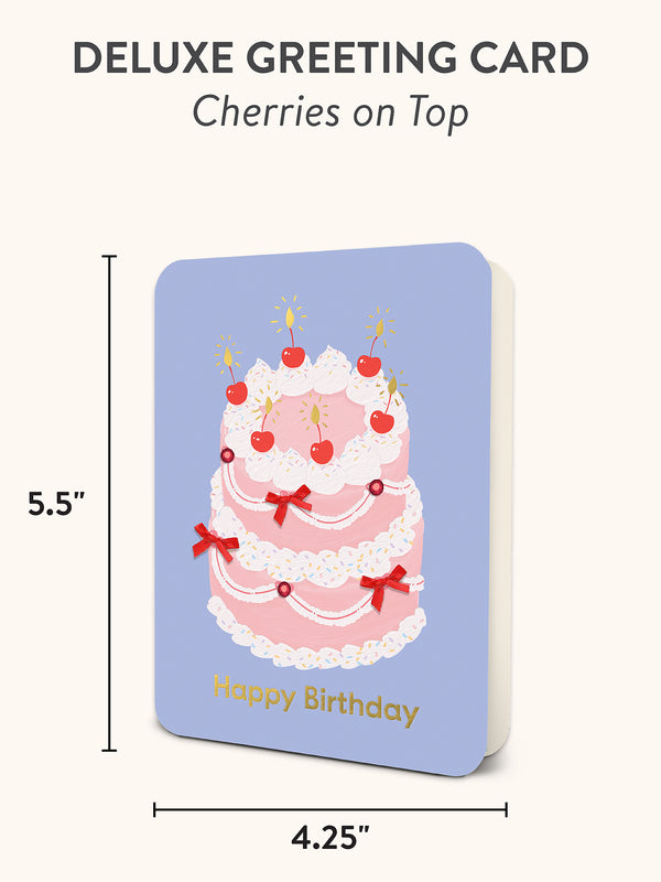 Studio Oh Cherries On Top Deluxe Greeting Cards