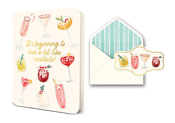 studio oh Cocktail Hour Deluxe Greeting Card
