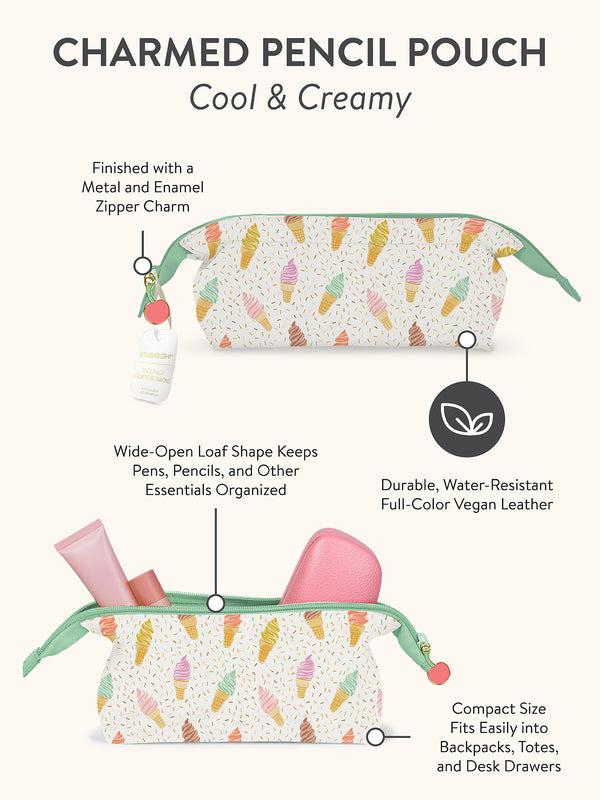 Studio Oh Cool & Creamy Charmed Pencil Pouch
