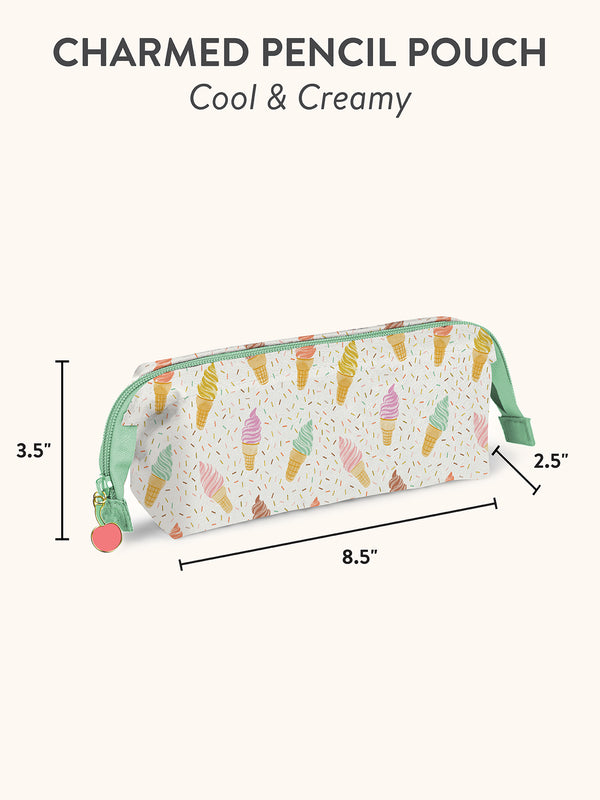 Studio Oh Cool & Creamy Charmed Pencil Pouch