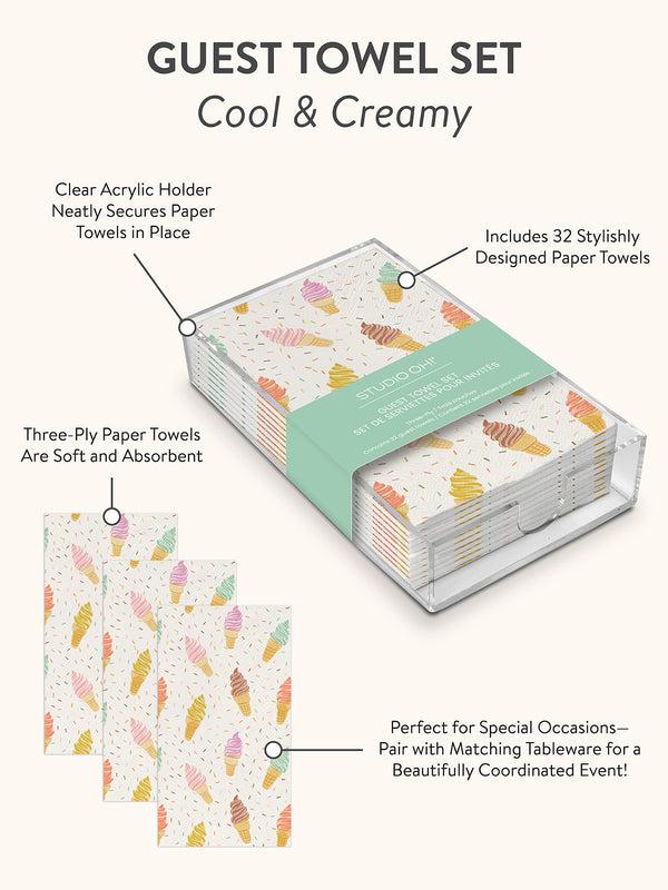 Studio Oh Cool & Creamy Guest Towel Set