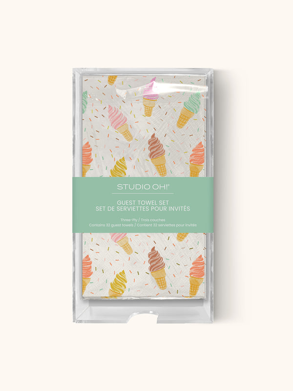 studio oh Cool & Creamy Guest Towel Set