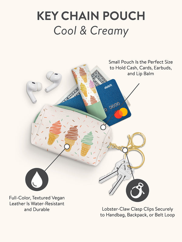 Studio Oh Cool & Creamy Key Chain Pouch