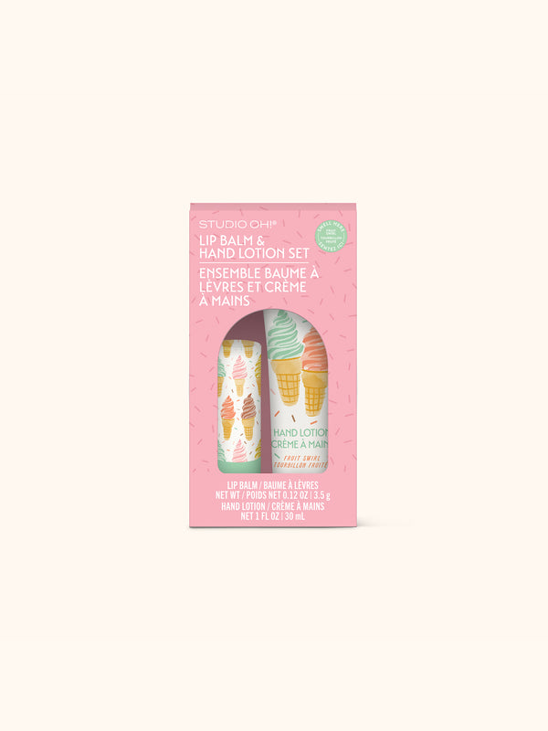 studio oh Cool & Creamy Lip Balm & Hand Lotion Set