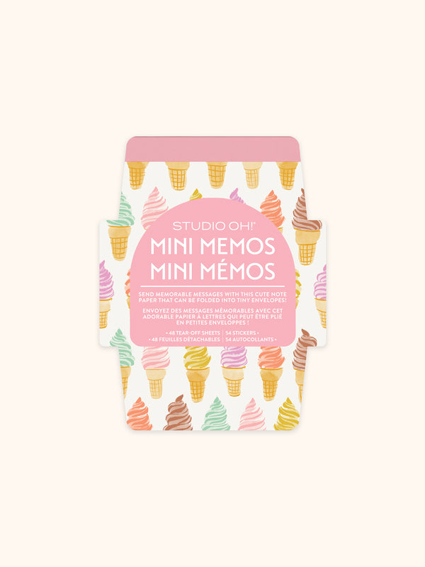 studio oh Cool & Creamy Mini Memos with Stickers